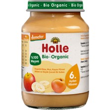 Holle Organik Elma, Muz, Kayısı Püresi