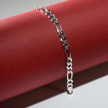 Silvalli 150 Mikron Figaro Gümüş Bileklik