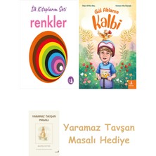 Everest Yayınları Ilk Kitaplarım - Renkler (Ciltli) + Gül Ablanın Kalbi + Yaramaz Tavşan Masalı