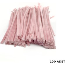 Roco Paper Co. Şönil Tel, El Işi, Dıy, Hobi ve Çiçek Yapım Teli, Rose Pembe, 100 Adet, 6 mm - 30 cm