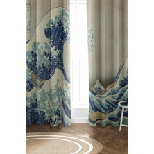 Dolce Mariee Parlak Saten Mikro Kumaş Çift Kanat Fon Perde Takımı PRD0023