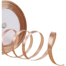 Saten Kurdele 3 cm 10 Metre Sütlü Kahve