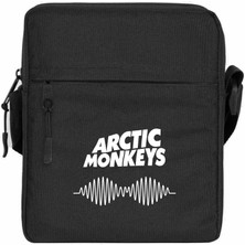 Zepplin Giyim Arctic Monkeys Omuz Çantası Fermuarlı Siyah Renk