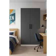 Demezler Mobilya 2 Kapaklı Elbise Dolabı (180×70×50 Cm)