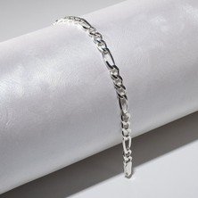 Silvalli 120 Mikron Figaro Gümüş Bileklik