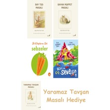 Everest Yayınları Beatrix Potter  18 - Bay Tod Masalı + Beatrix Potter  10 - Bayan Moppet Masalı + Ilk Kitaplarım - Sebzeler (Ciltli) + Belki De Çok Seversin