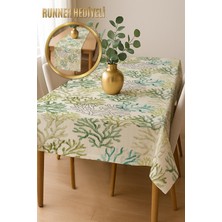 Dolce Mariee Şık Dokulu Leke Tutmaz Masa Örtüsü MSRT009