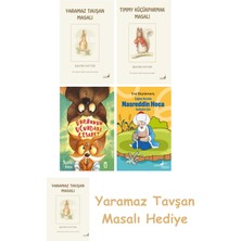 Everest Yayınları Beatrix Potter  9 - Yaramaz Tavşan Masalı + Beatrix Potter  17 - Timmy Küçükparmak Masalı + Burnunun Ucundaki Cesaret + Çağdaş Yorumla Nasreddin Hoca - Karikatür/şiir