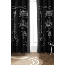 Dolce Mariee Parlak Saten Mikro Kumaş Çift Kanat Fon Perde Takımı PRD0020