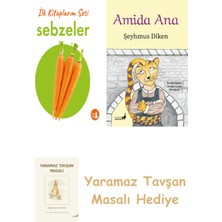 Everest Yayınları Ilk Kitaplarım - Sebzeler (Ciltli) + Amida Ana + Yaramaz Tavşan Masalı