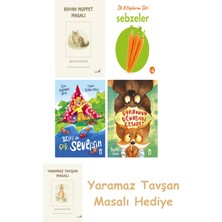 Everest Yayınları Beatrix Potter  10 - Bayan Moppet Masalı + Ilk Kitaplarım - Sebzeler (Ciltli) + Belki De Çok Seversin + Burnunun Ucundaki Cesaret