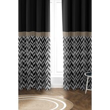 Dolce Mariee Parlak Saten Mikro Kumaş Çift Kanat Fon Perde Takımı PRD0013