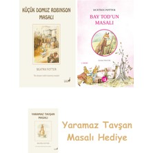 Everest Yayınları Beatrix Potter  23 - Küçük Domuz Robinson Masalı + Bay Tod’un Masalı + Yaramaz Tavşan Masalı