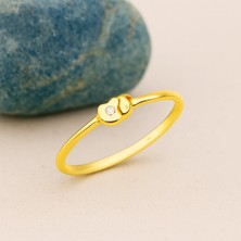 Oro Bravo 14 Ayar Altın Ince Fil Yüzük, Hayvanseverler Için Zarif Aşk Yüzüğü