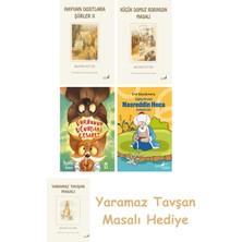 Everest Yayınları Beatrix Potter  22 - Hayvan Dostlara Şiirler 2 + Beatrix Potter  23 - Küçük Domuz Robinson Masalı + Burnunun Ucundaki Cesaret + Çağdaş Yorumla Nasreddin Hoca - Karikatür/şiir