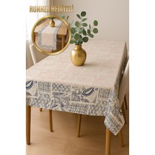 Dolce Mariee Şık Dokulu Leke Tutmaz Masa Örtüsü MSRT003