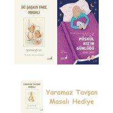 Everest Yayınları Beatrix Potter  5 - Iki Şaşkın Fare Masalı + Püskül Kız’ın Günlüğü + Yaramaz Tavşan Masalı