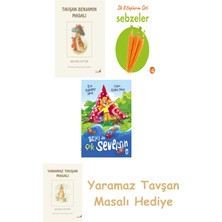 Everest Yayınları Beatrix Potter  4 - Tavşan Benjamin Masalı + Ilk Kitaplarım - Sebzeler (Ciltli) + Belki De Çok Seversin