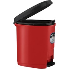 Ark Pedallı Renkli Plastik Çöp Kutusu 32X31X21 cm  9 Lt.