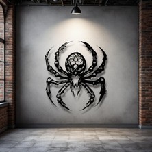 STE Örümcek Figürlü Metal Duvar Dekoru – Güç ve Gizemin Sembolü