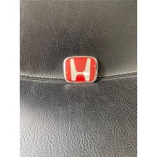 Stilix Garage Honda Direksiyon Logosu ( Kırmızı Cam Logo ) 4x5