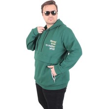 Starbattal Büyük Beden Kapüşonlu Sweat Double Face Never 25706 Neftı