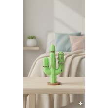 DIGIARTISAN3D Kaktüs Görünümlü Yüzük Aksesuar Organizeri Yüzüklük (Dikensiz)