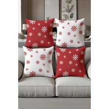 Dolce Mariee Dijital Baskılı Yumuşak Dokulu 4’lü Kırlent Kılıfı Takımı (43X43 Cm) KRL0051