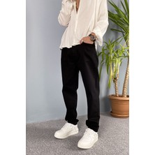 Alışveriş Sokağı Siyah Boyfriend Jean - Kot Pantolon