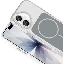 Zipax Apple iPhone 17 Kılıf Metal Buton Tasarımlı Zr-Ikonik