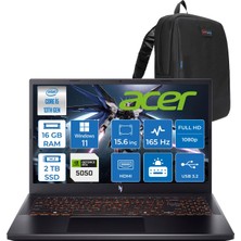 Acer Nitro V 15 ANV15 Intel®core™ I5 13420H 16GB 2tb SSD RTX5050/8GB 75W 15.6 Inç 165Hz Fhd 1920X1080 IPS  WIN11PRO Gaming Bilgisayar NHQZ7EY003P04+ZETTAÇANTA