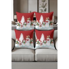 Dolce Mariee Dijital Baskılı Yumuşak Dokulu 4’lü Kırlent Kılıfı Takımı (43X43 Cm) KRL0048