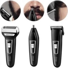 Marsilyan Tıraş Makinesi 3 Başlıklı T Başlıklı Hassas Ciltlere Özel Saç Sakal Vücut Kulak ve Burun