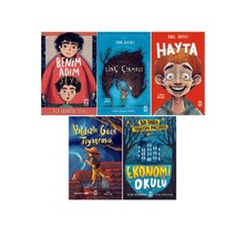 İlk Genç Timaş 5. 6. Sınıf Okuma Seti 5 Kitap Benim Adım Şeyy-Linç Çıkmazı-Hayta- Yıldızlı Gece Tiyatrosu-Ekonomi O