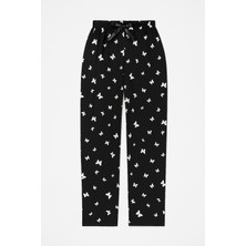 Made By Me Kadın Lüks Modal Pijama Altı – Desenli, Yüksek Bel, Uzun Paça, 5XL Beden