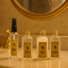 Uzman İthalat Seyahat Seti 4lü 0.50ML Kolonya Duş Jeli Saç Kremi Şampuan Şişesi