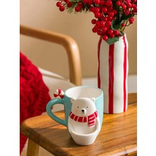 LC Waikiki Yılbaşı Temalı Seramik Kupa 492 ml  (W5)