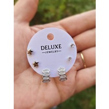 Tuel Çelik Zarif Tasarıma Sahip Kadın Küpe