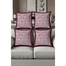 Dolce Mariee Dijital Baskılı Yumuşak Dokulu 4’lü Kırlent Kılıfı Takımı (43X43 Cm) KRL0034