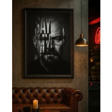 Say My Name – Sinematik Siyah Beyaz Premium Duvar Tablosu (Çerçeveli)