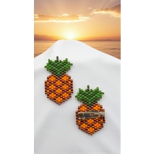 Seard Miyuki Boncuk El Yapımı Ananas Broş - Yaka Iğnesi