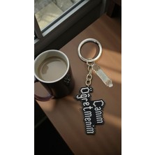 Seard Miyuki Boncuk El Yapımı Canım Öğretmenim ve Beyaz Kalem Anahtarlık/çanta Süsü