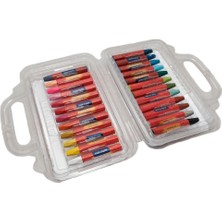 Kidsmode Yağlı Pastel Boya Altıgen 24 Renk Çantalı