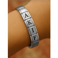 Heryerden Kişiye Özel Isimli Italyan Charm Unisex Bileklik Paslanmaz Çelik, Her Bileğe Uygun