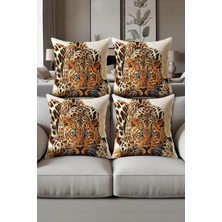 Dolce Mariee Dijital Baskılı Yumuşak Dokulu 4’lü Kırlent Kılıfı Takımı (43X43 Cm) KRL0024