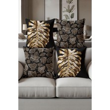 Dolce Mariee Dijital Baskılı Yumuşak Dokulu 4’lü Kırlent Kılıfı Takımı (43X43 Cm) KRL0008