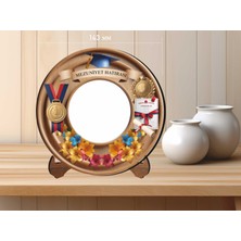 Altınuç Art Design 14X14 cm Uv Baskılı Mezuniyet Erkek Fotoğraf Çerçevesi V3 Mdf Malzemeden