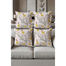 Dolce Mariee Dijital Baskılı Yumuşak Dokulu 4’lü Kırlent Kılıfı Takımı (43X43 Cm) KRL0081