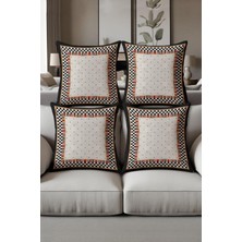 Dolce Mariee Dijital Baskılı Yumuşak Dokulu 4’lü Kırlent Kılıfı Takımı (43X43 Cm) KRL0035