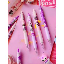 ÖZ OFİS Kuromi Sanrıo 0.7 Uçlu Kalem Seti 4'lü Set